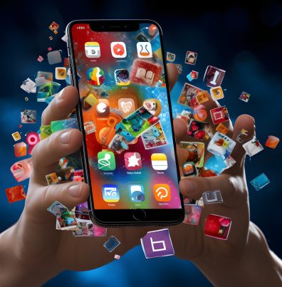 hands-man-use-iphone-7-plus-with-software and mobile applications v2 software development and bespoke mobile app development by s.cubedstudios